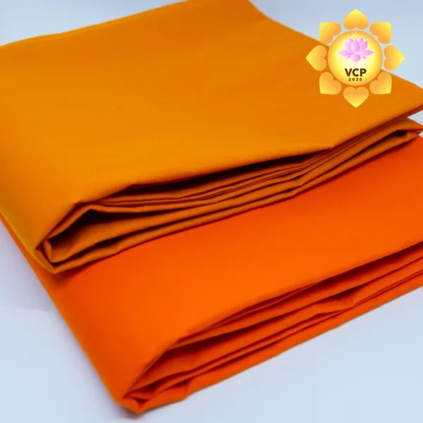 ผ้าอาบน้ำฝน เนื้อโทเร สีพระราชทาน