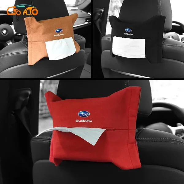 GTIOATO กล่องทิชชูในรถ ห้อยเบาะ/คอนโซล