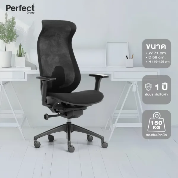 Perfect เก้าอี้ทำงานเพื่อสุขภาพ ergonomic