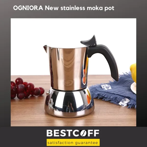 BESTCOFF หม้อต้มกาแฟโมก้าพอท สเตนเลส